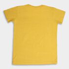 Boys Placement Print T-Shirt, मस्टर्ड, small image number null