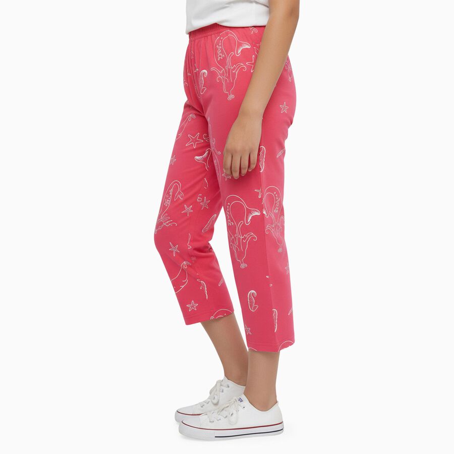 Girls' Capri, गुलाबी, large image number null