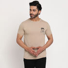 Round Neck T-Shirt, Beige, small image number null