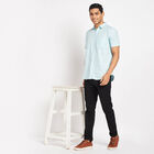 Cotton Solid Casual Shirt, Aqua, small image number null