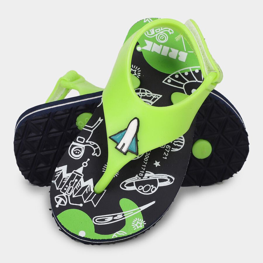 Boys' Slipper, हरा, large image number null
