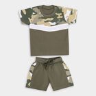 Infant Boys' 100% Cotton Baba Suit, Olive, small