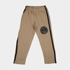 Boys' Beige Cotton Blend Pyjama, Beige, small