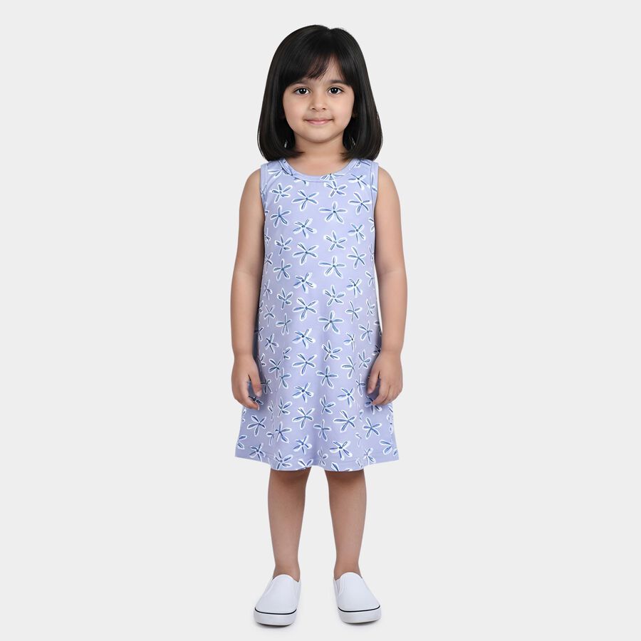 Girls' Frock, Light Blue, large