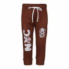 Boys' Rich Chocolate Brown Graphic Printed Pyjama, मरून, small image number null