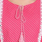 Printed Empire Line Kurta, Coral, small image number null