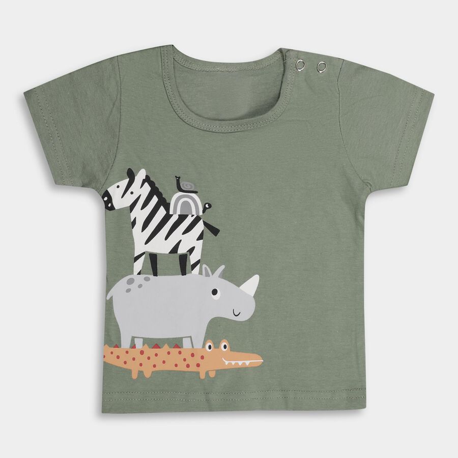 Infants' 100% Cotton T-Shirt , Light Green, large image number null