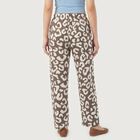 Women's Dark Grey Straight Fit Printed Lounge Pyjama, Dark Grey, small