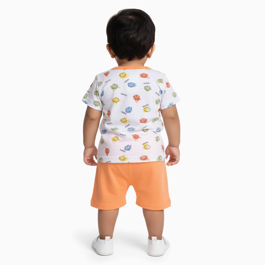 Infants' 100% Cotton Baba Suit, नारंगी, large