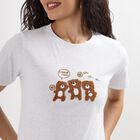 Ladies' 100% Cotton Round Neck T-Shirt , Melange Light Grey, small image number null