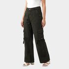 Women's Classic Olive Slim Fit Jeans, ओलिव, small