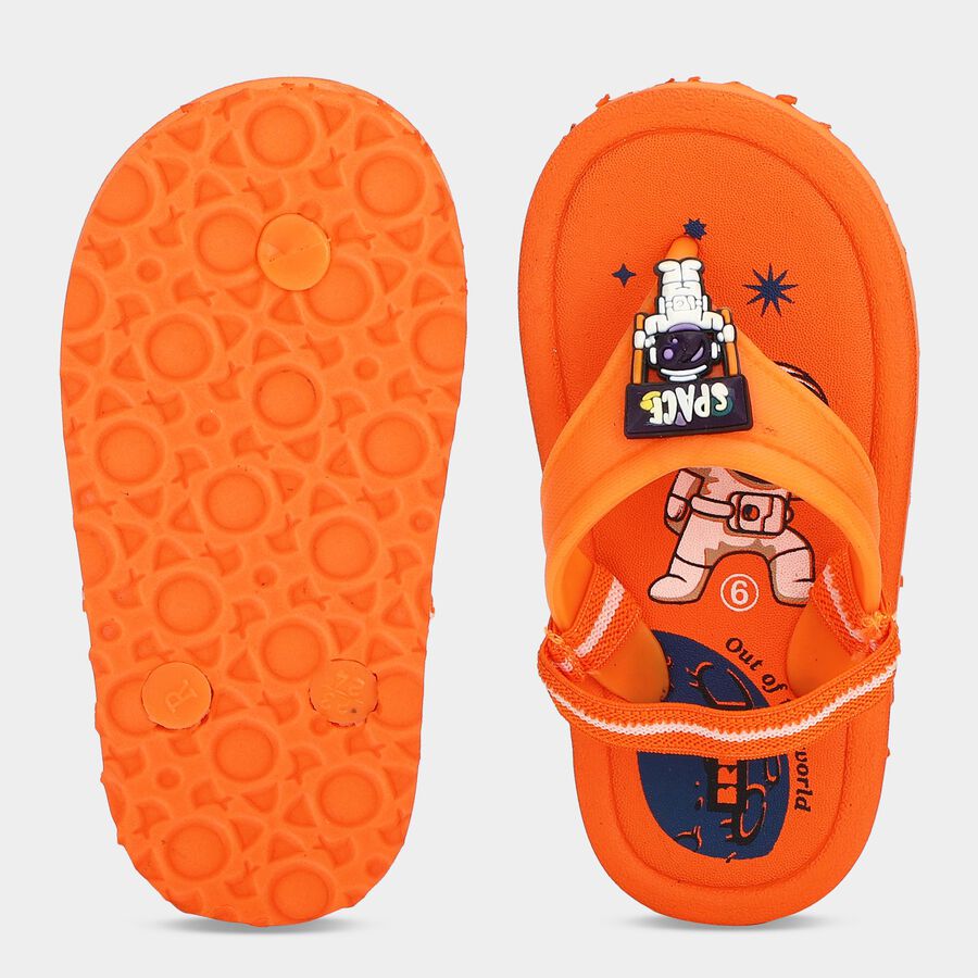 Boys' Slipper, Orange, large