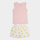 Infant Girls' 100% Cotton Short Set, Light Pink, small image number null