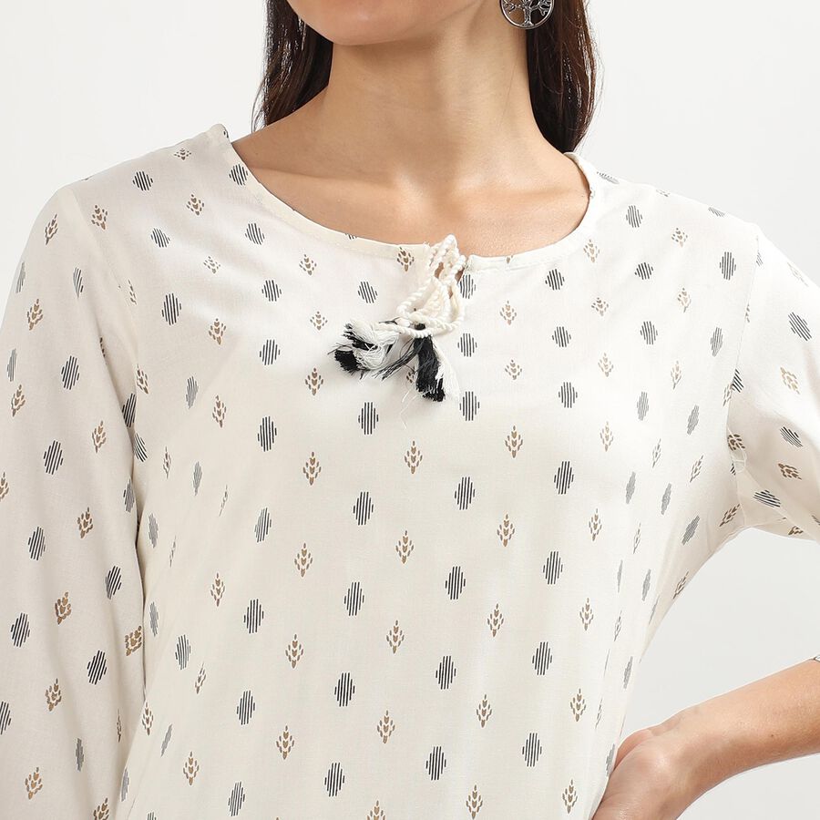 Ladies' Kurta, Off White, large image number null