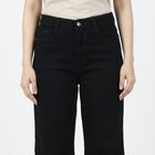 Women's Black Skinny Fit Classic Jeans, काला, small