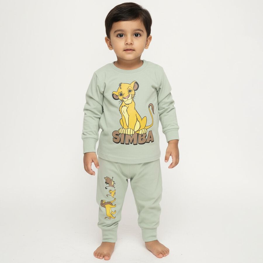 Infants' 100% Cotton Baba Suit, Light Green, large image number null
