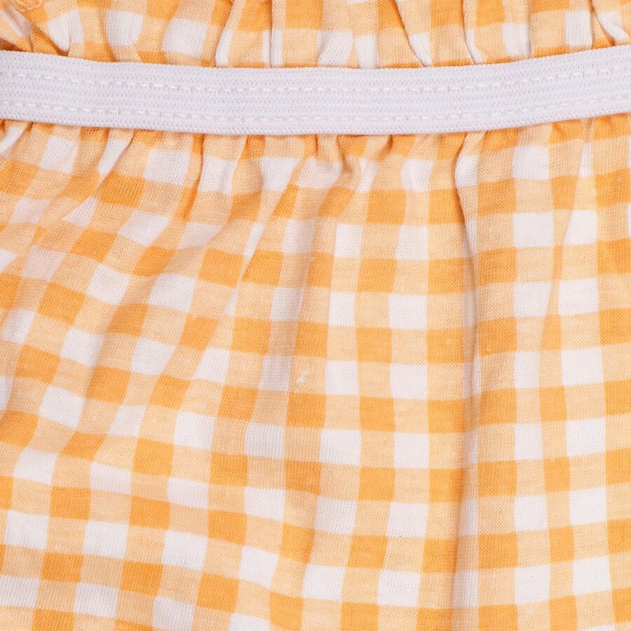 Girls' 100% Cotton Basic Bloomer, Orange, large image number null