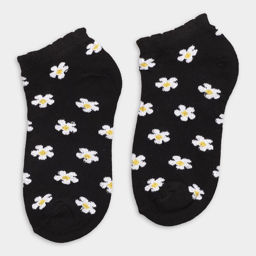 Girl's Socks (Pack of 2), Black, large image number null