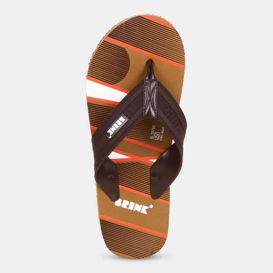 Men's V Strap Slipper, Tan, large image number null