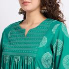 Ladies' Kurta, टील ब्लू, small
