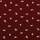 Girls' Wine A-Line Bunny Printed Sleeveless Frock, Wine, small
