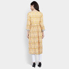 Embroidered Straight Kurta, पीला, small image number null