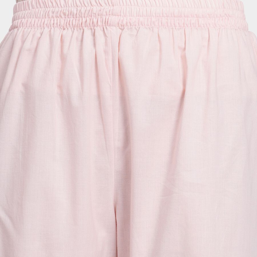 Ladies' 100% Cotton Palazzos, हल्का गुलाबी, large image number null