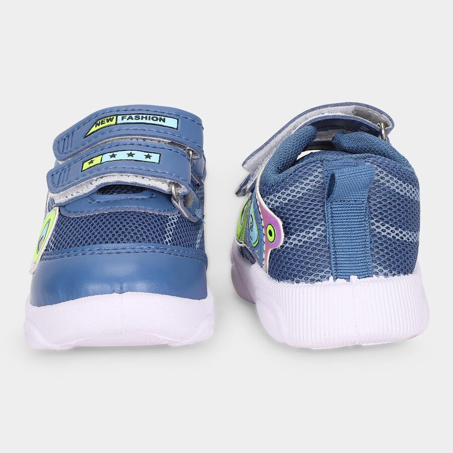 Boys' Blue Velcro Sneakers, नीला, large