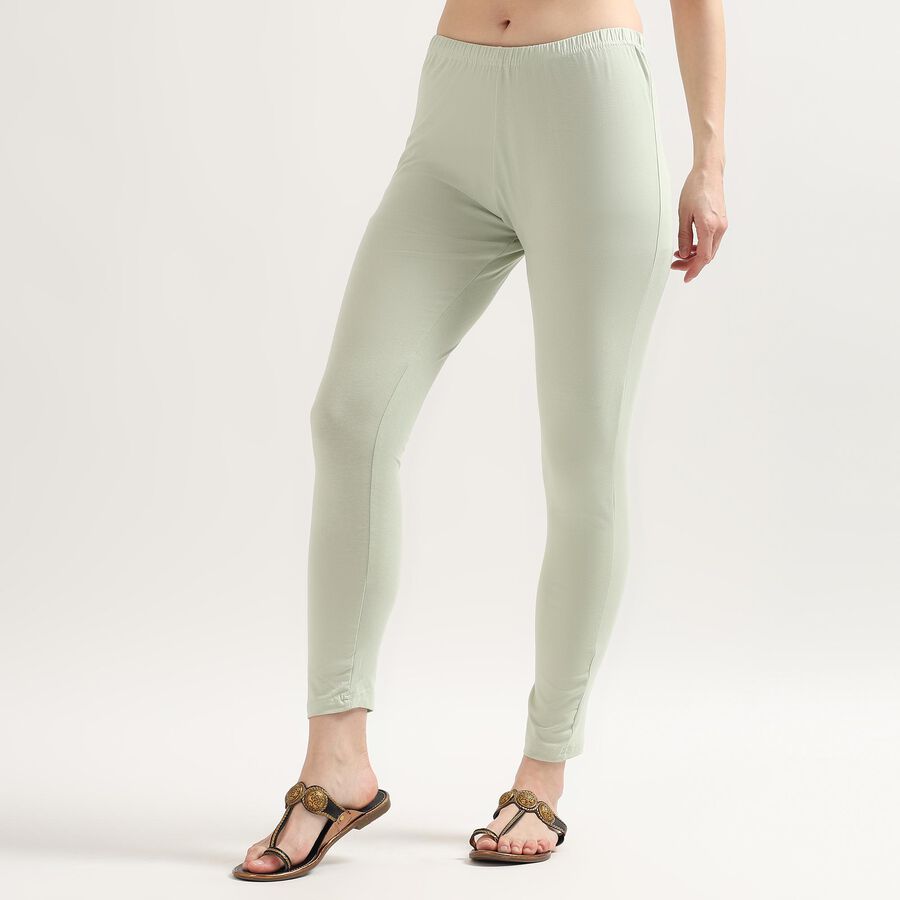 Ladies' Ankle Length Churidar, हल्का हरा, large image number null