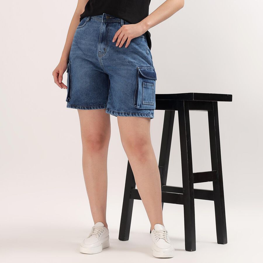 Ladies' Capri, Mid Blue, large image number null