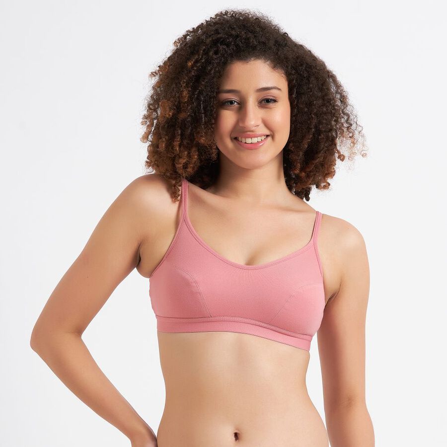Ladies' Non-Padded Bra, Light Pink, large image number null