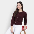 Solid Shirt, Wine, small image number null