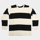Boys White Crew Neck Regular T-Shirt, सफ़ेद, small
