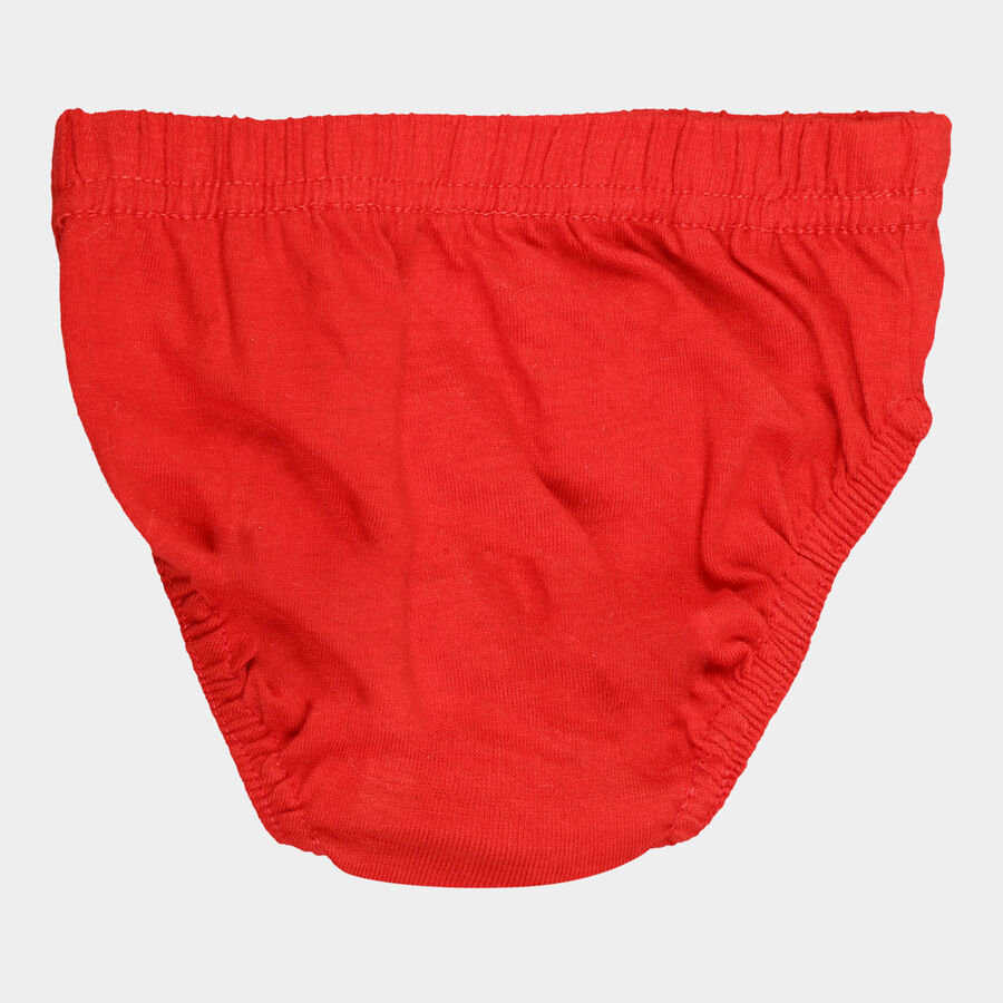 Boys Cotton All Over Print Brief, Red, large image number null