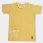 Boys' 100% Cotton Half Sleeves T-Shirt, Mustard, small image number null