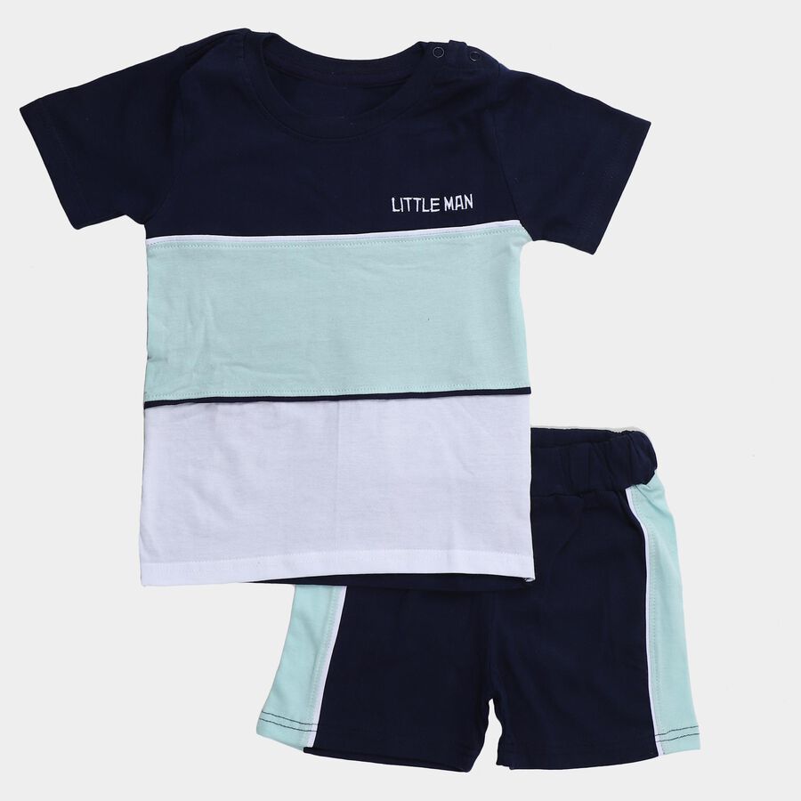 Infants' Baba Suit, Navy Blue, large image number null