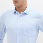 Men's Light Blue Classic Formal Shirt, हल्का नीला, small