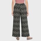 Ladies' Cream Regular Fit Printed Palazzos, Off White, small