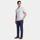 Men's Grey Cotton Spread Collar Casual Shirt, हल्का ग्रे, small