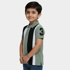 Boys' Half Sleeves T-Shirt, ओलिव, small