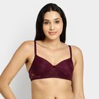 Ladies' Padded Bra, Wine, small image number null