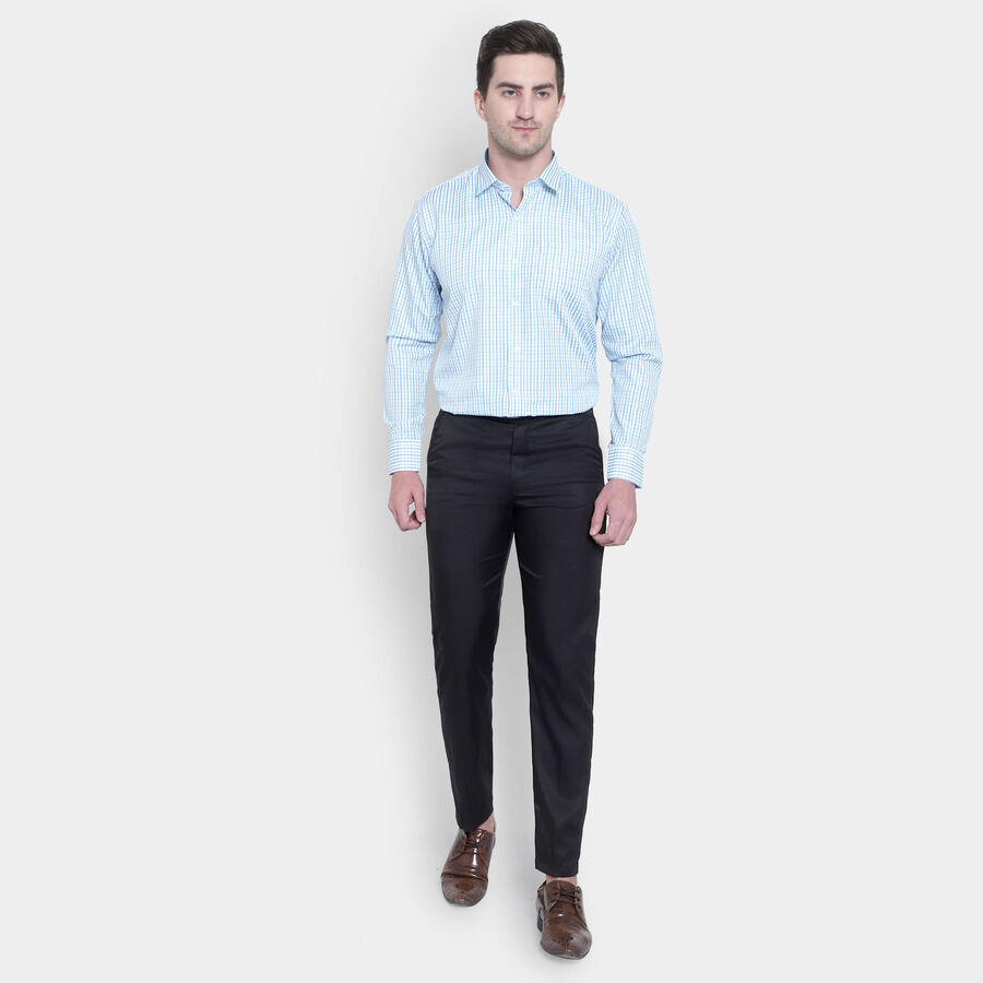 Checks Formal Shirt, Light Green, large image number null