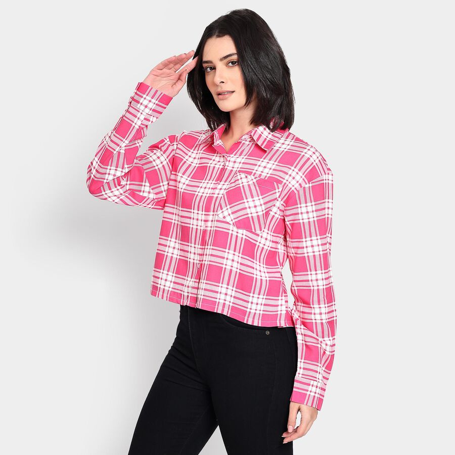 Ladies' Shirt, गुलाबी, large image number null