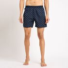 Men's 100% Cotton Boxers , नेवी ब्लू, small