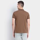 Cut & Sew Polo Shirt, Brown, small image number null