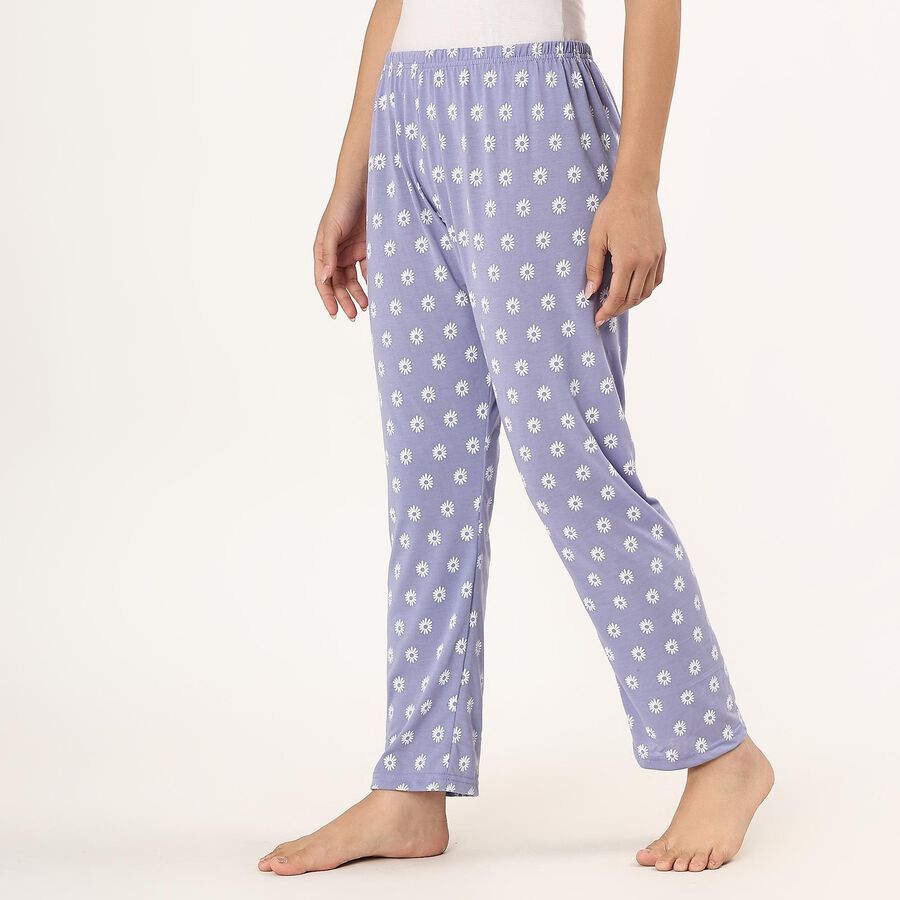 Ladies' Full Length Pyjama , Mid Blue, large image number null