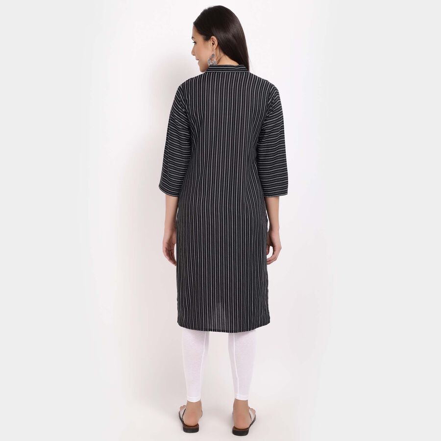 Printed Kurta, Black, large image number null