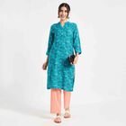 Printed Kurta, Mid Blue, small image number null