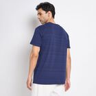 Men's Round Neck Half Sleeves T-Shirt, नेवी ब्लू, small image number null