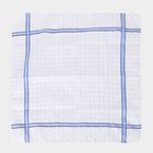 Men White Assorted Printed Pack of 3 Handkerchief, हल्का नीला, small